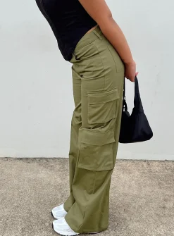 Princess Polly Alexis Cargo Pants  Khaki Online