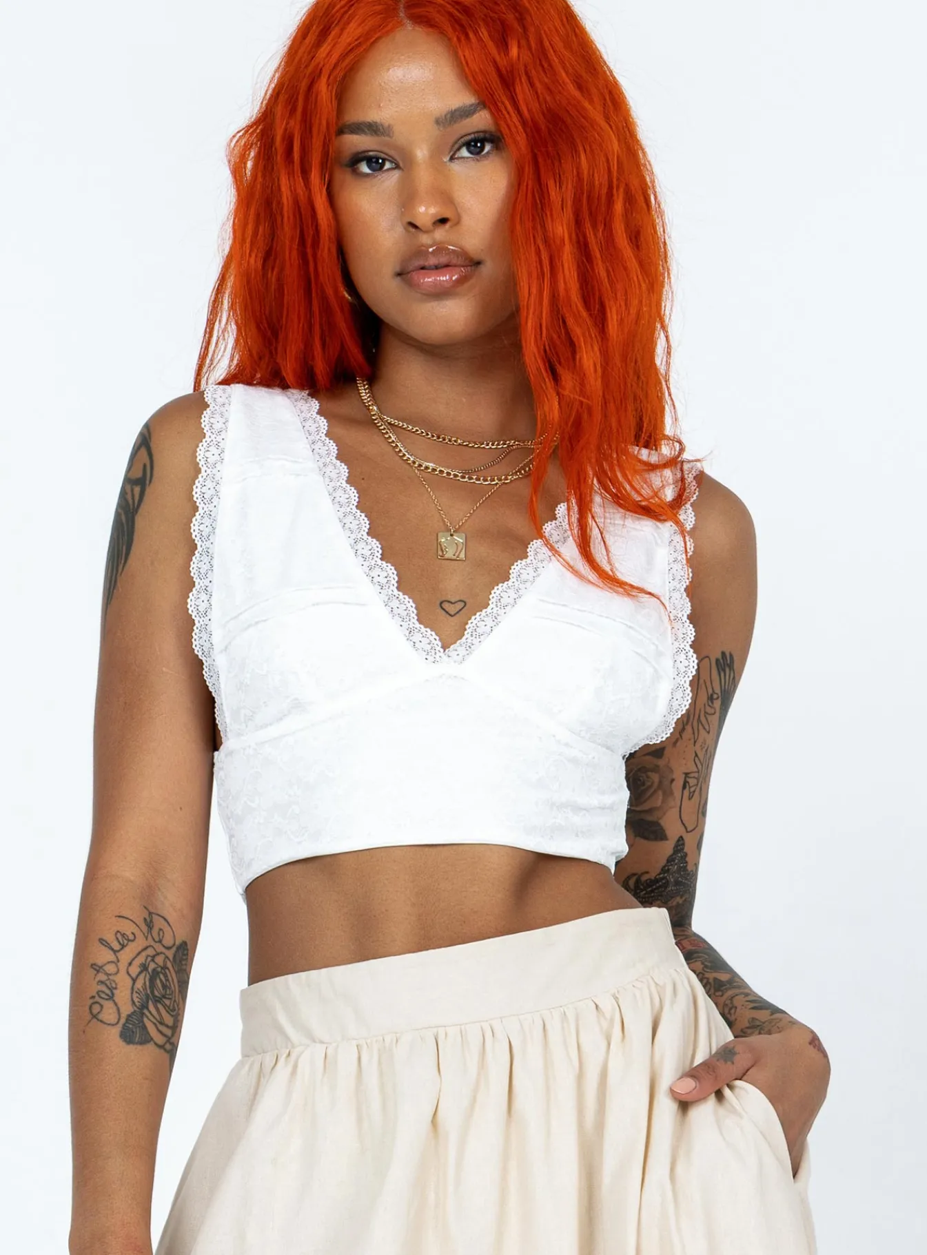 Princess Polly Alford Top White Online