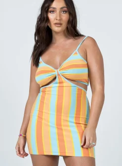 Princess Polly Alicia Mini Dress Orange Multi Best Sale