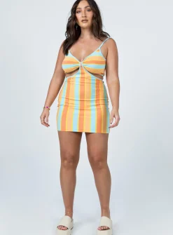 Princess Polly Alicia Mini Dress Orange Multi Best Sale