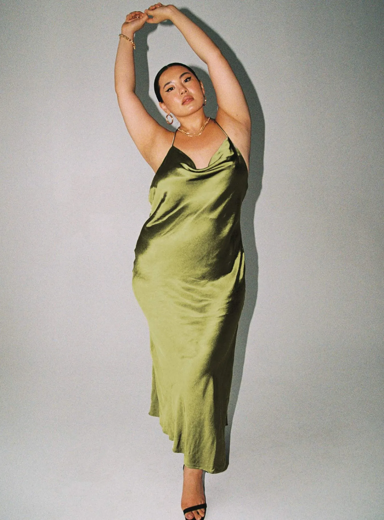 Princess Polly Alissa Maxi Dresscurve Green Flash Sale