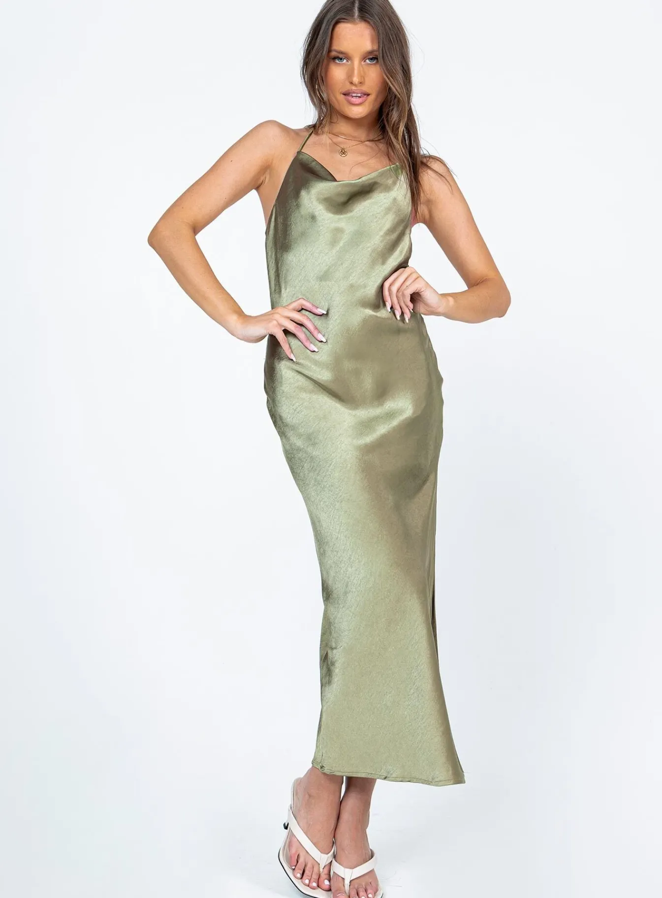 Princess Polly Alissa Midi Dress Green Cheap