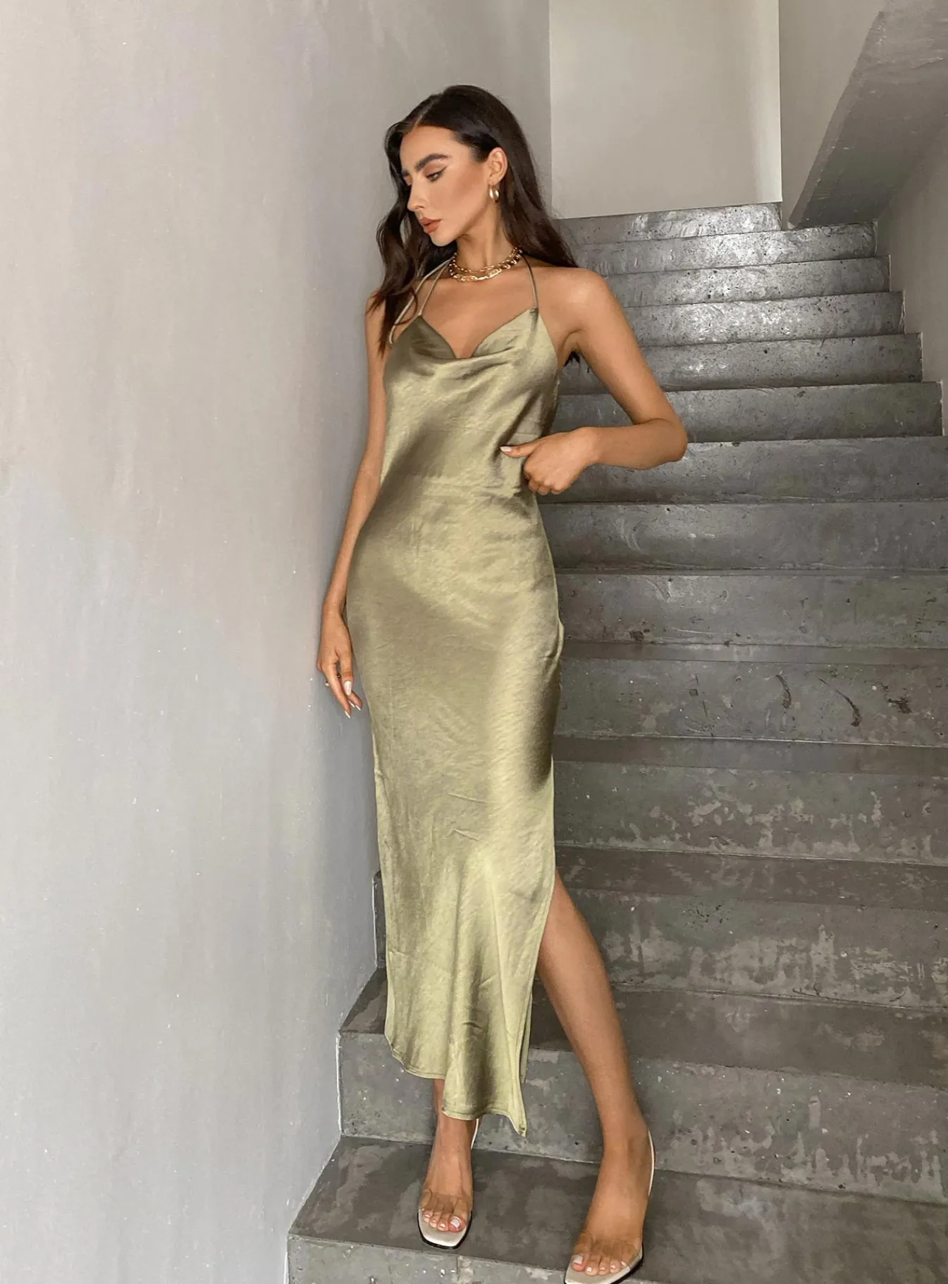Princess Polly Alissa Midi Dress Green Cheap