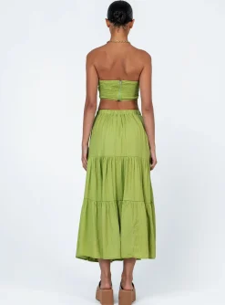 Princess Polly Alissa Set  Green Outlet
