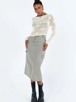 Princess Polly Alissia Long Sleeve Top White Hot