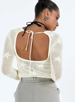 Princess Polly Alissia Long Sleeve Top White Hot