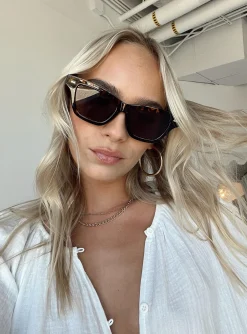 Princess Polly Alley Sunglasses Tort Best Sale