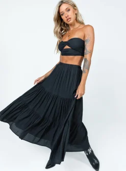 Princess Polly Allie Set  Black Cheap