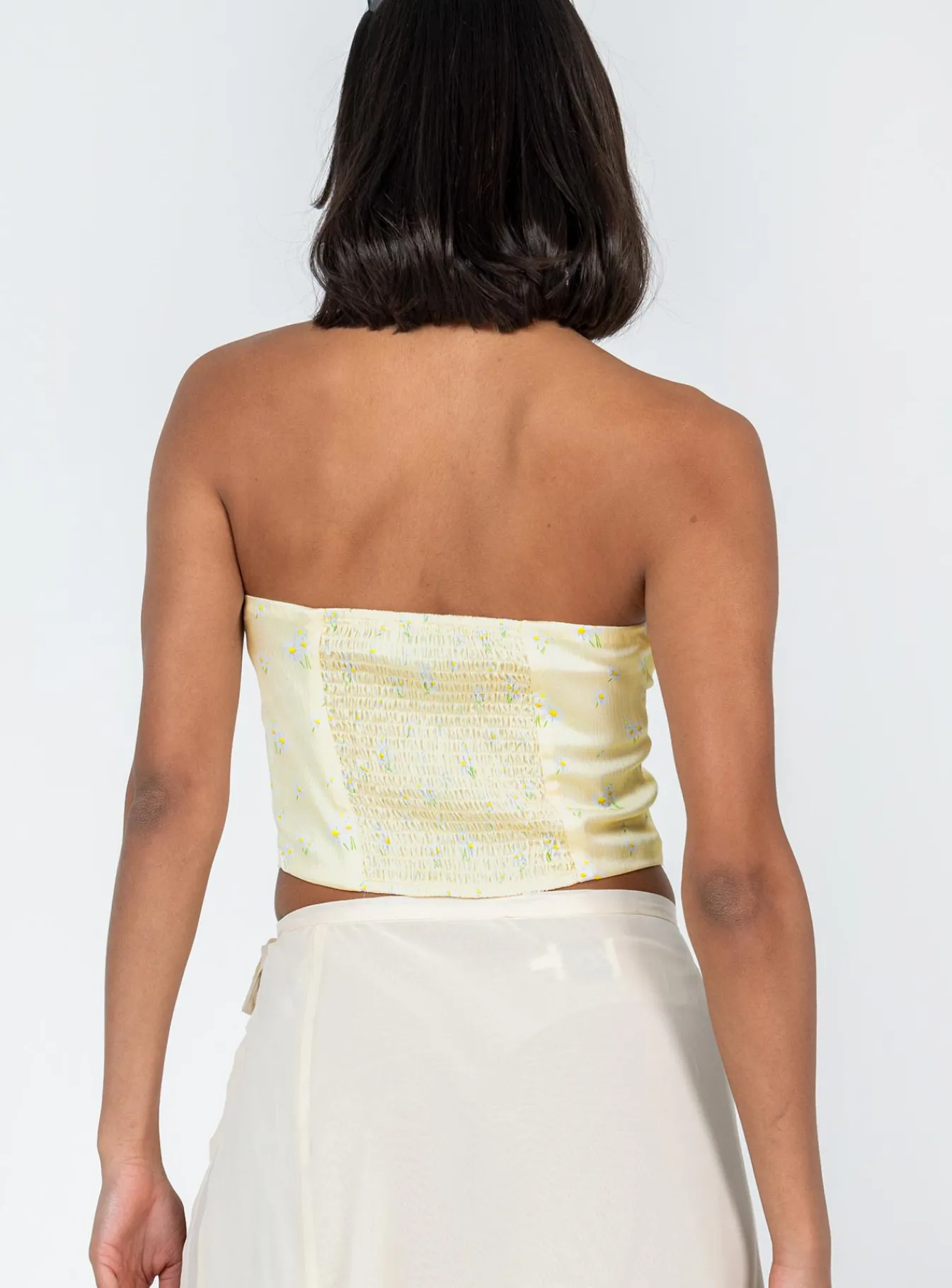 Princess Polly Allyson Strapless Top Yellow Fashion