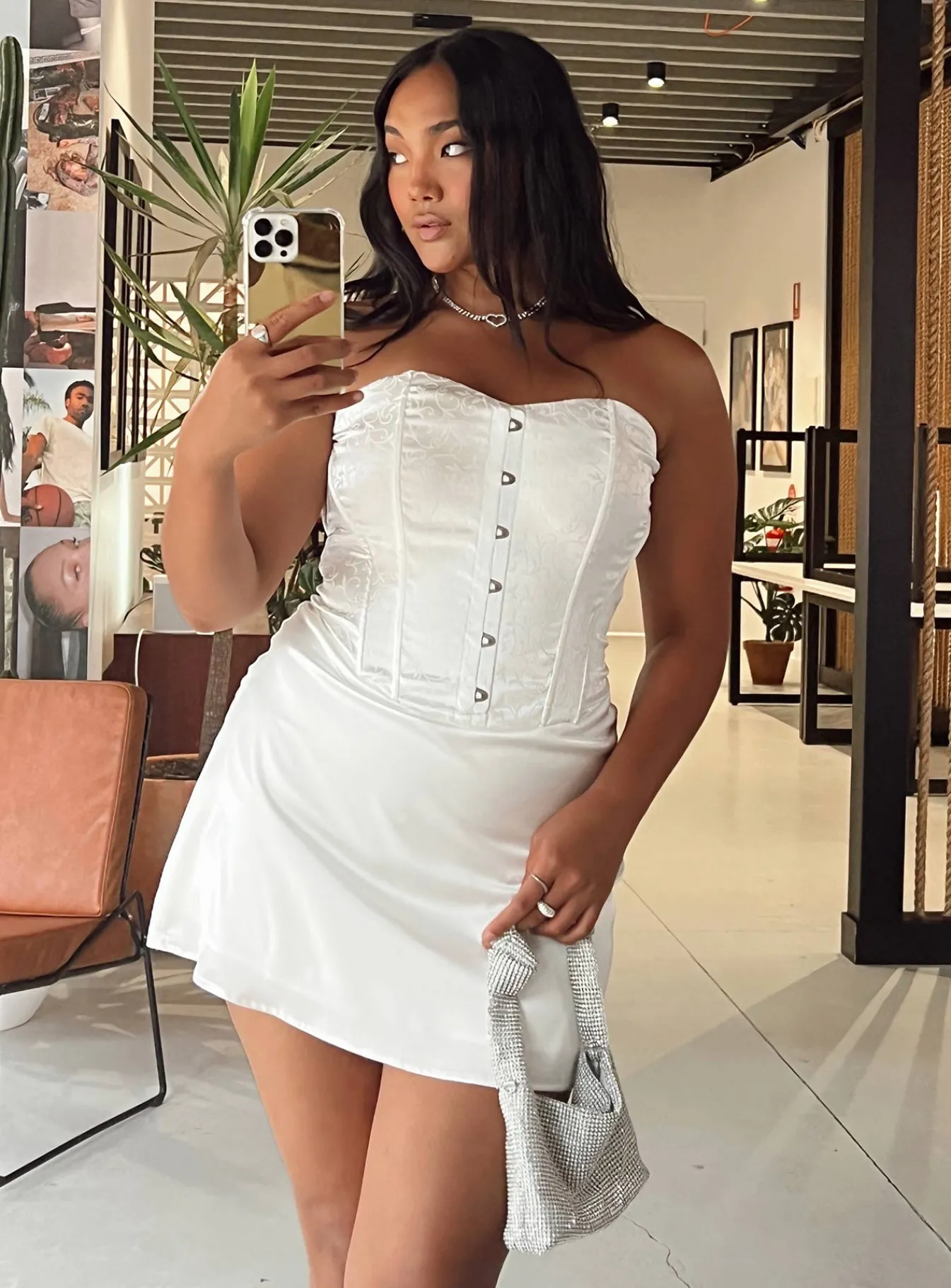 Princess Polly Alter Ego Mini Dress White Sale