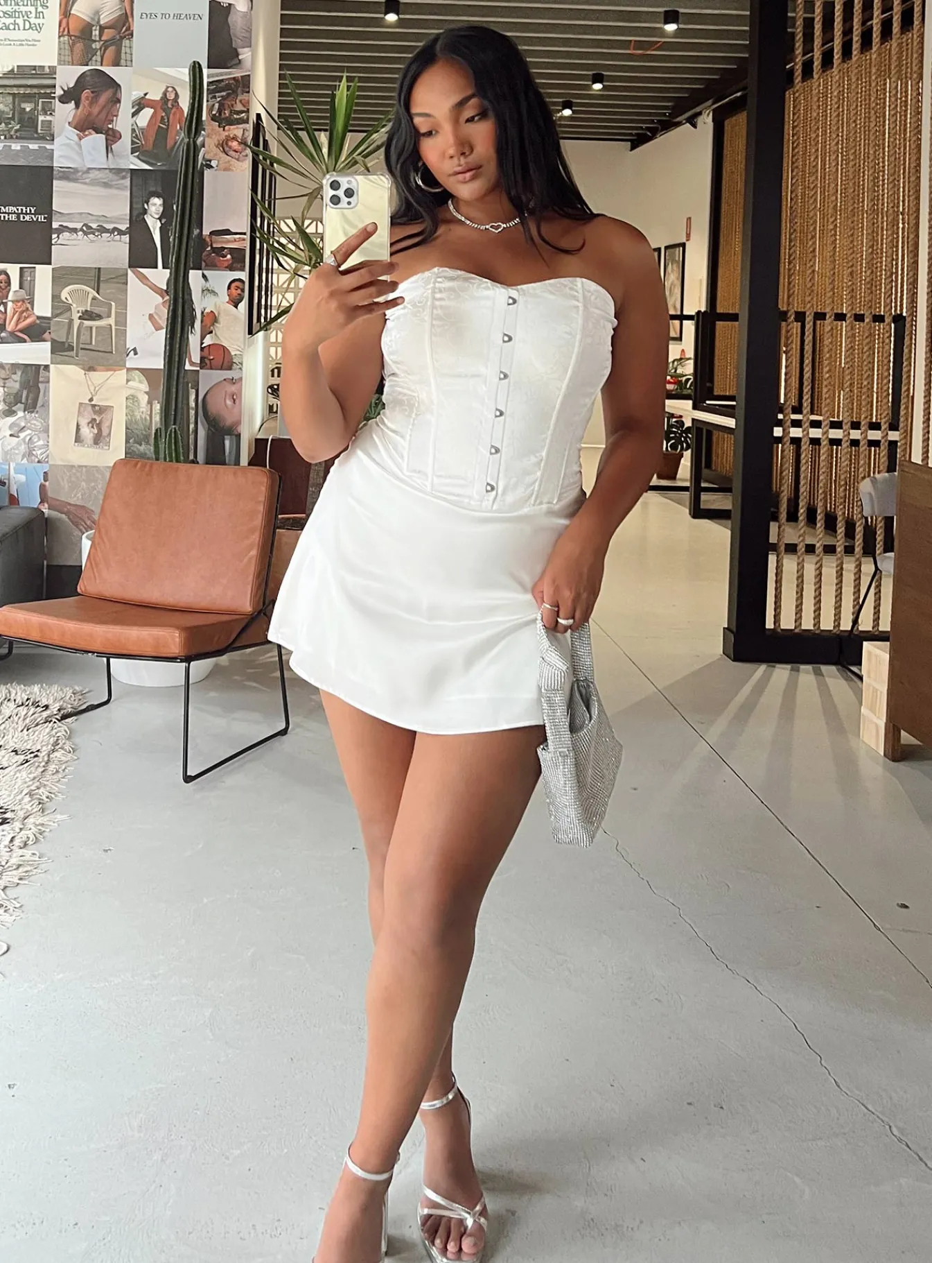 Princess Polly Alter Ego Mini Dress White Sale