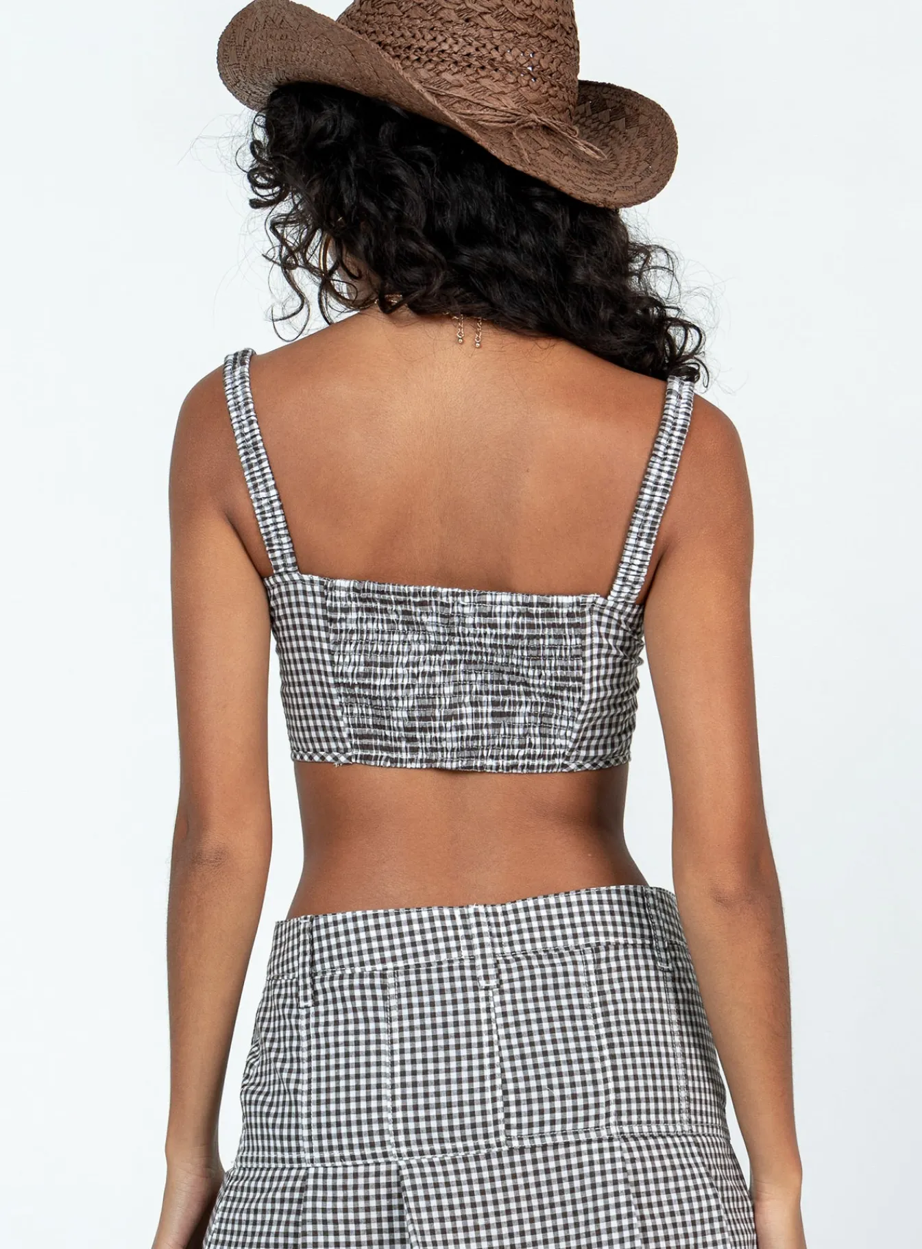 Princess Polly Alton Check Corset Multi Discount