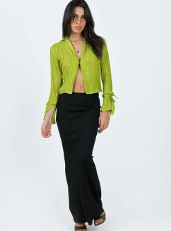 Princess Polly Aluna Shirt Green Online