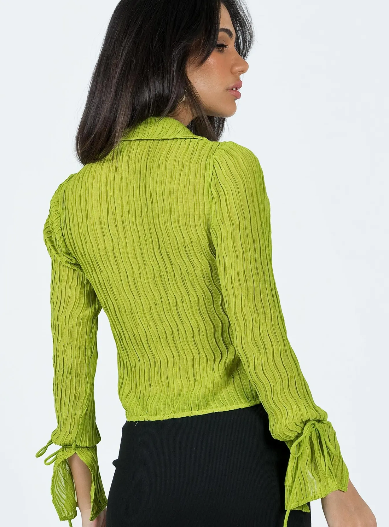Princess Polly Aluna Shirt Green Online