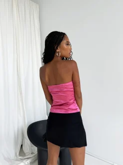 Princess Polly Amabel Strapless Top  Pink Sale
