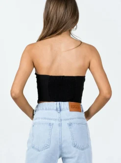 Princess Polly Amaia Top Black Flash Sale