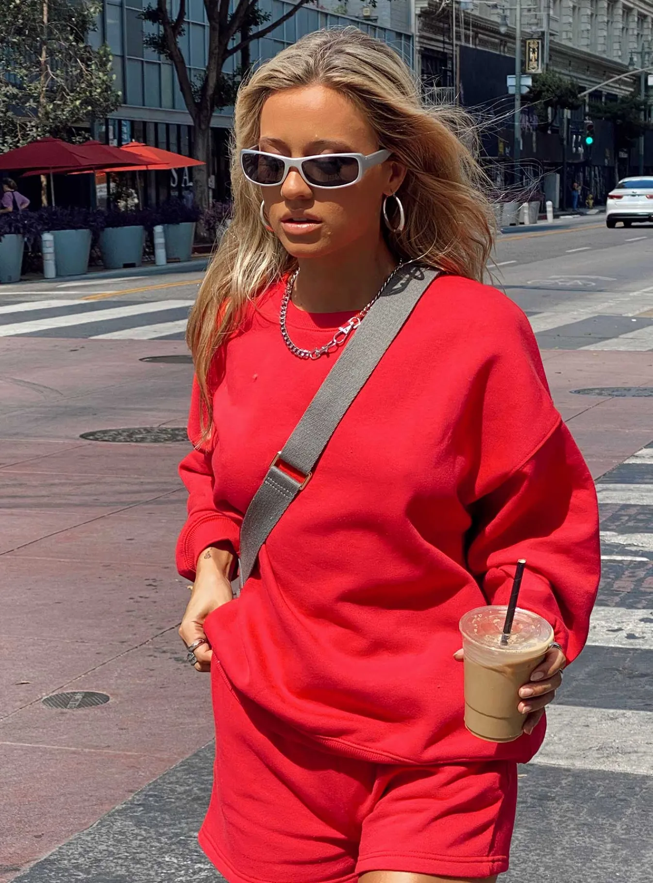 Princess Polly Amato Sweatshirt Red Fashion