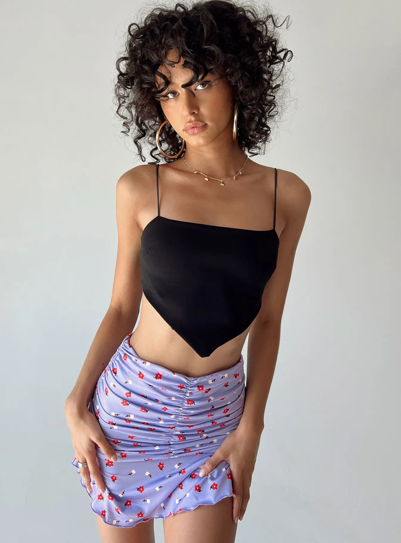 Princess Polly Amelia Mini Skirt Purple New