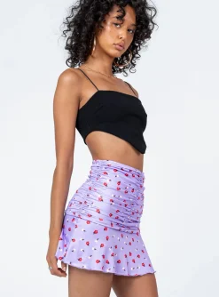 Princess Polly Amelia Mini Skirt Purple New
