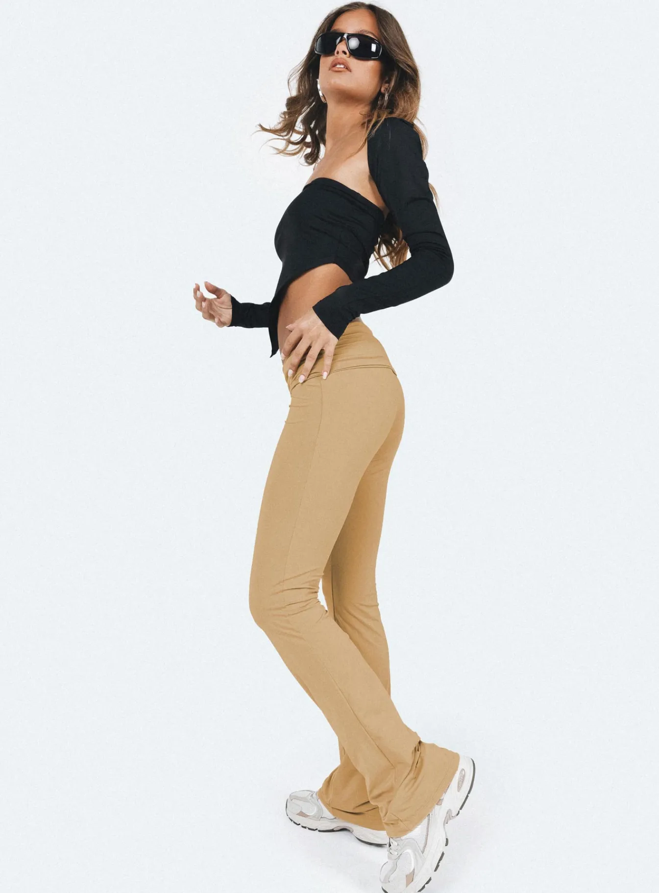 Princess Polly Amelie Pant Latte Cheap