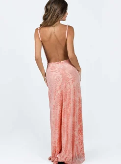 Princess Polly Amiya Maxi Dress Pink New