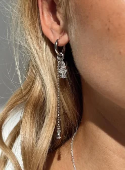 Princess Polly Anada Earrings  Silver Clearance