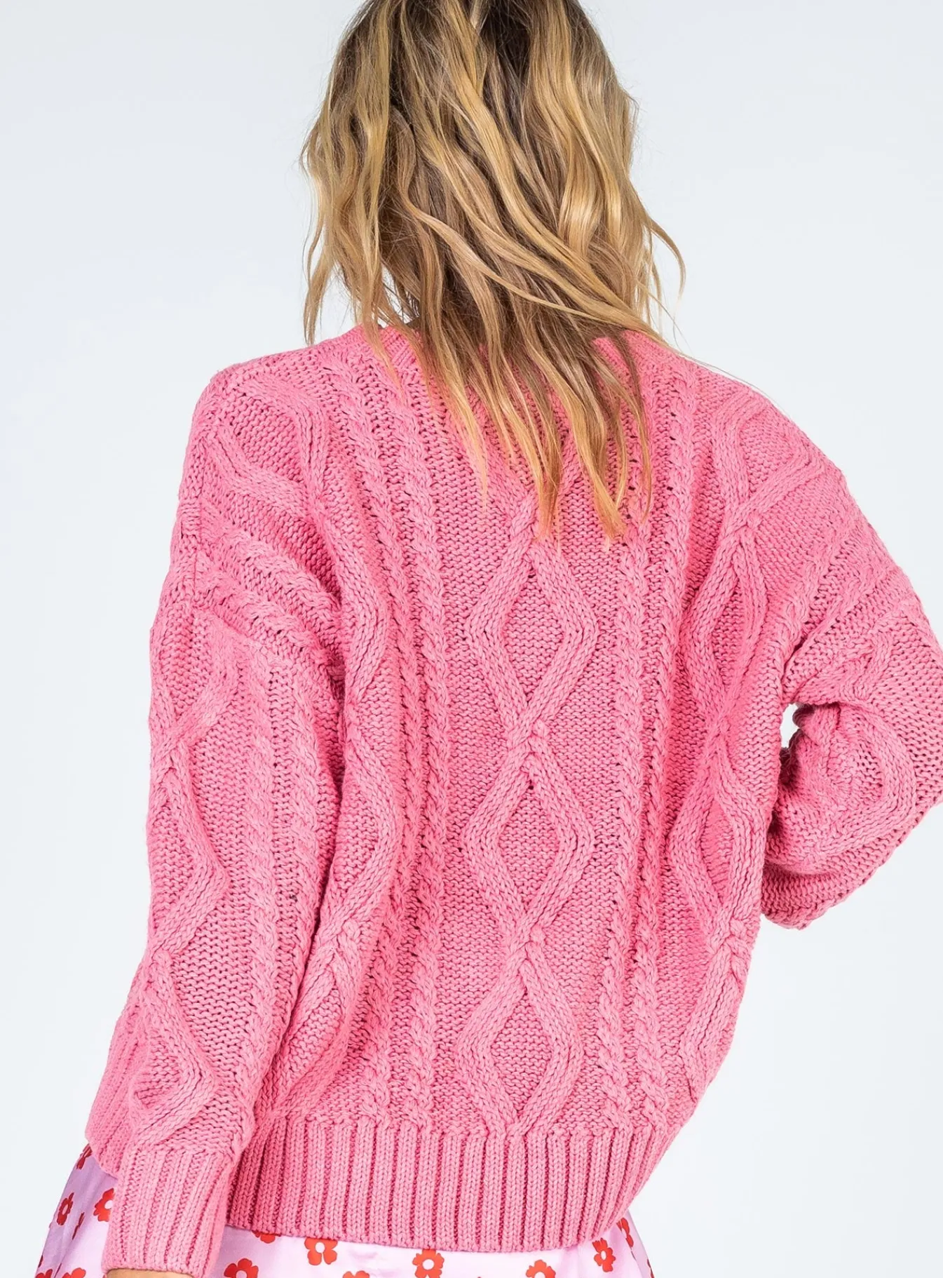 Princess Polly Anaya Oversized Sweater Pink Fashion