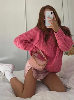 Princess Polly Anaya Oversized Sweater Pink Fashion
