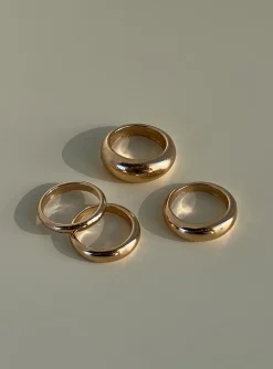 Princess Polly Ancient History Ring Set  Gold Best