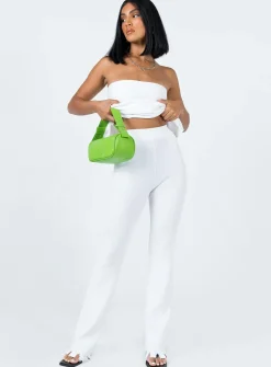 Princess Polly Anderson Pants  White Store
