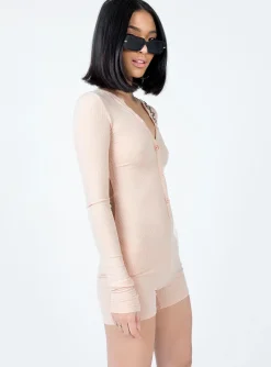 Princess Polly Angel Romper Beige Fashion