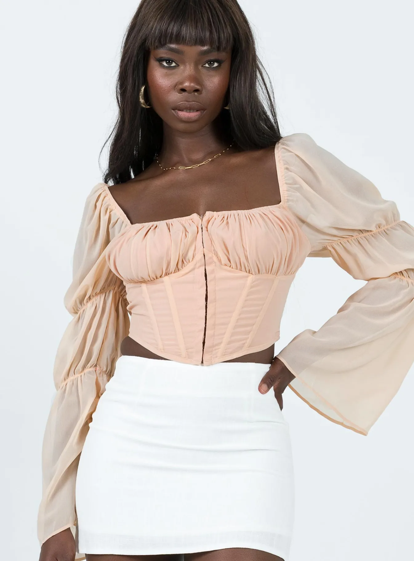 Princess Polly Angelina Ballet Top Champagne Shop