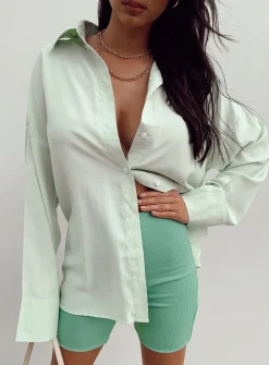 Princess Polly Angeline Top  Green Outlet