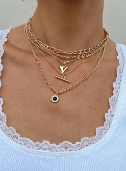 Princess Polly Angelle Necklace  Gold Store