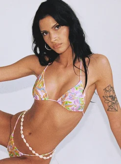 Princess Polly Anika Bikini Topfloral Pink Fashion