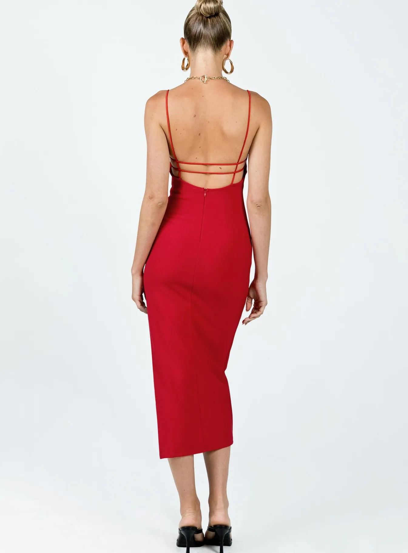Princess Polly Anito Midi Dress Red Shop