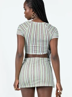 Princess Polly Anni Stripe Mini Skirt Multi Clearance