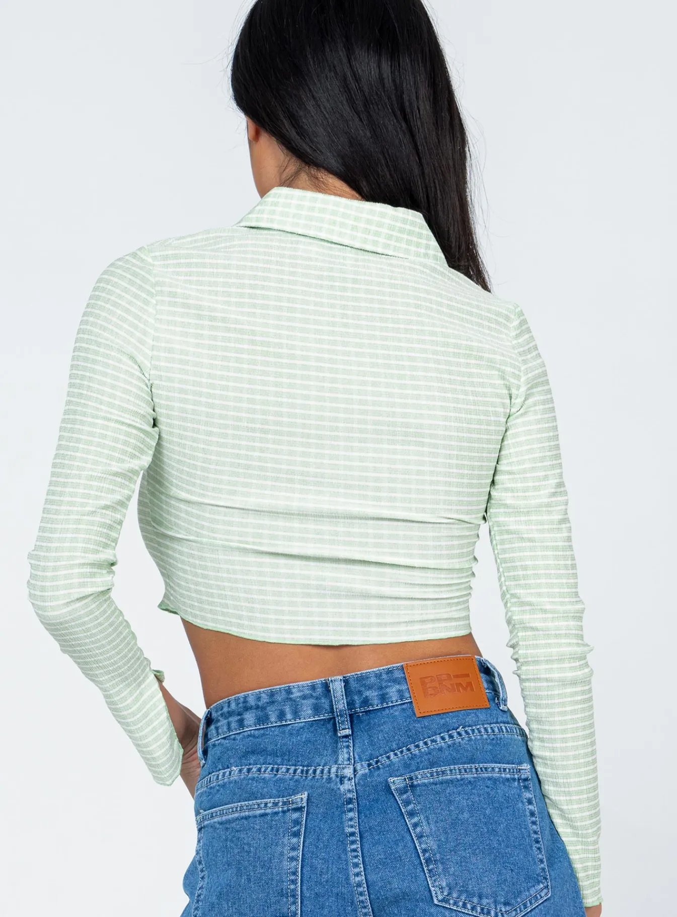 Princess Polly Anson Long Sleeve Top Green Fashion