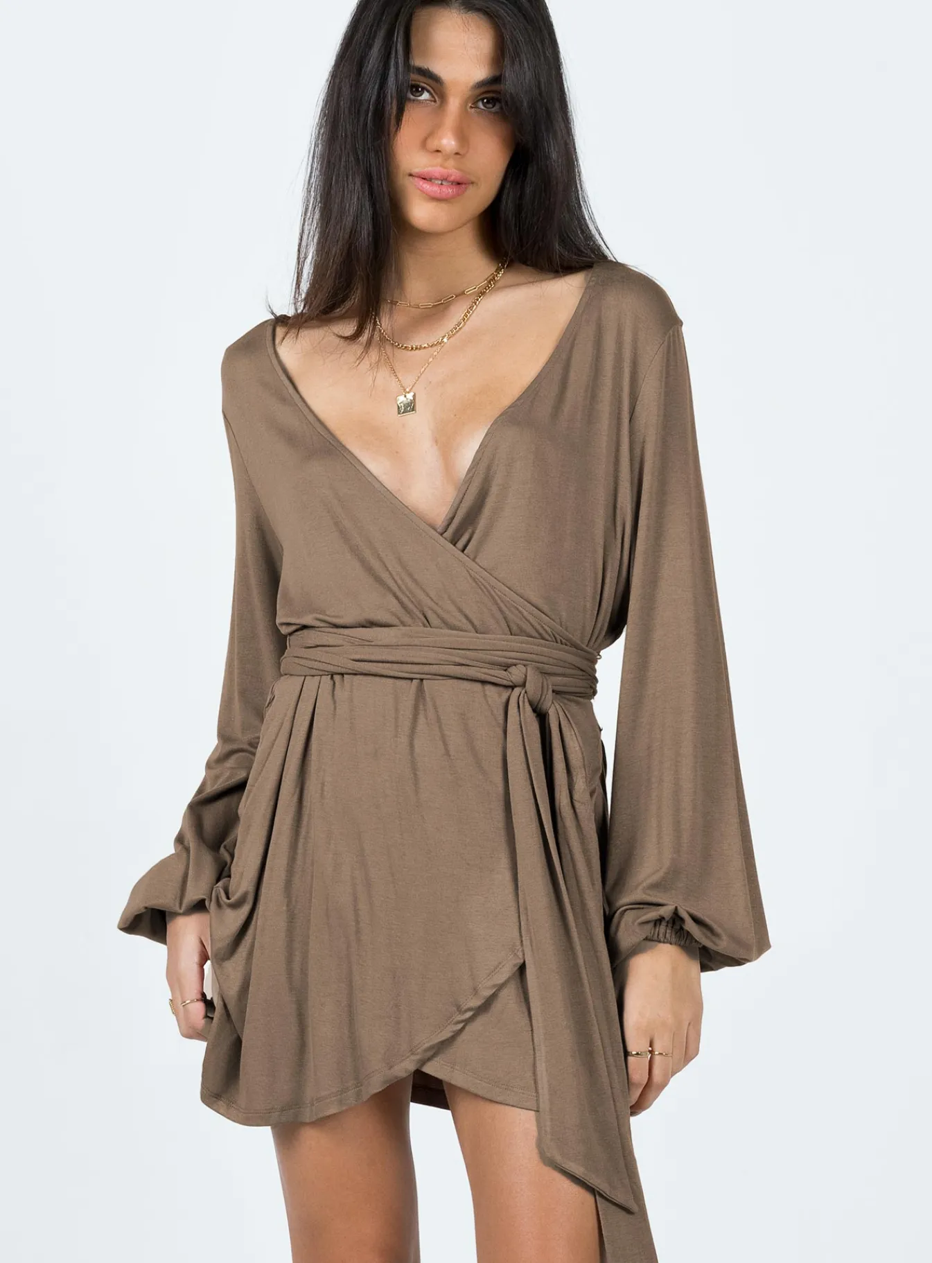 Princess Polly Antonia Mini Dress Brown Shop