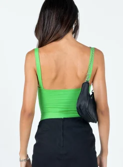 Princess Polly Applegate Bodysuit  Green Online