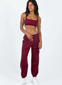 Princess Polly Arabella Set  Burgundy Discount