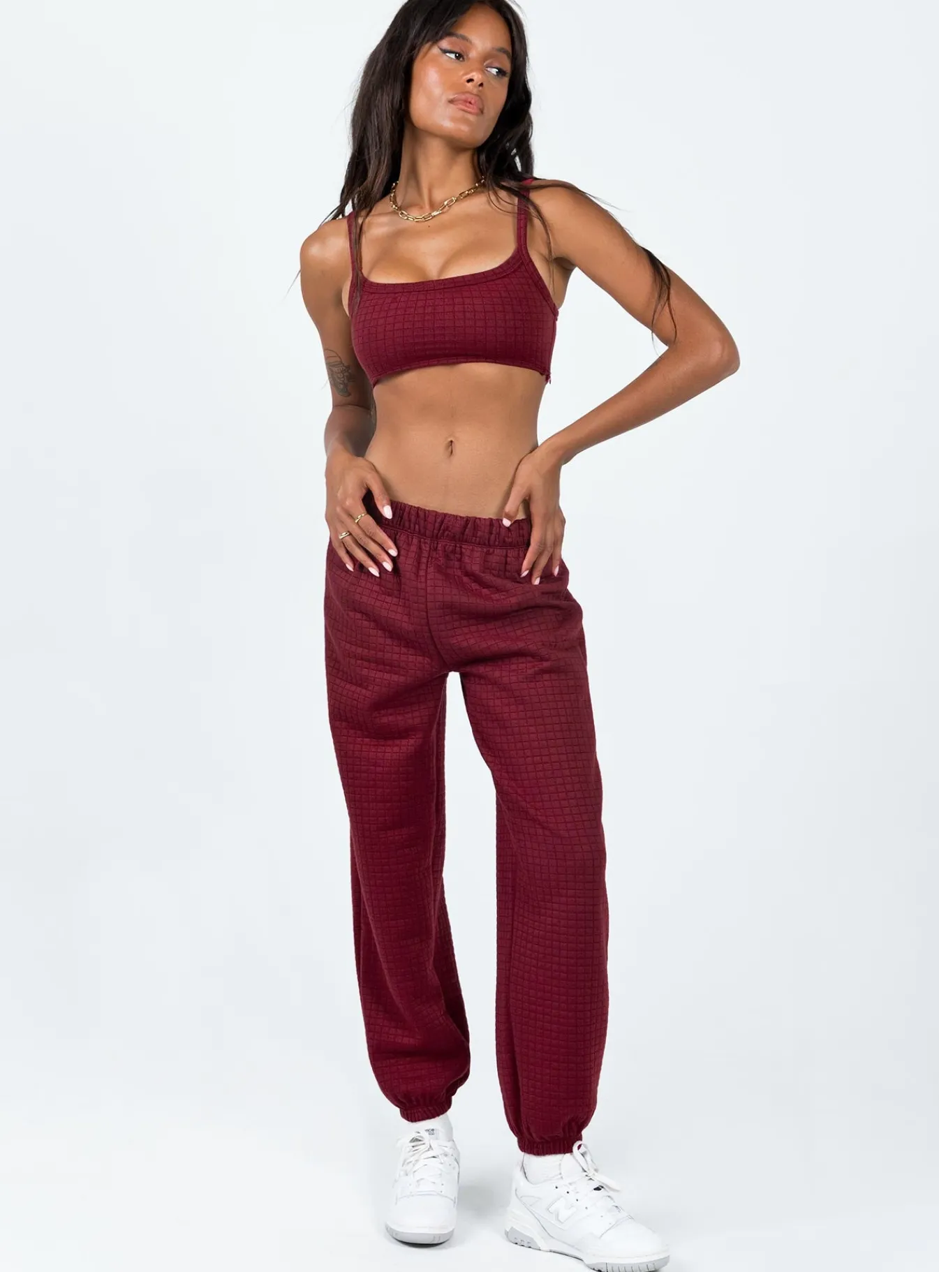 Princess Polly Arabella Set Burgundy Discount