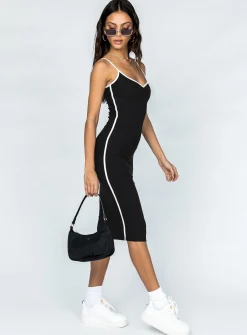 Princess Polly Arabellae Midi Dress Black Online