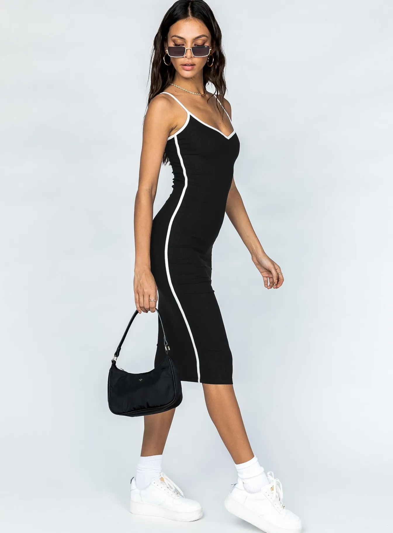 Princess Polly Arabellae Midi Dress Black Online
