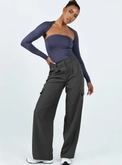 Princess Polly Archer Cargo Pants  Slate Best