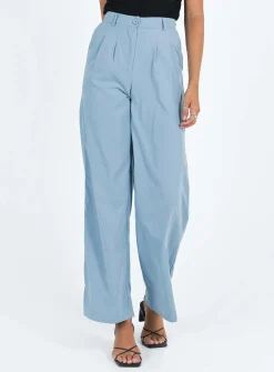 Princess Polly Archer Pants Dusty Blue Outlet