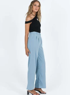 Princess Polly Archer Pants Dusty Blue Outlet