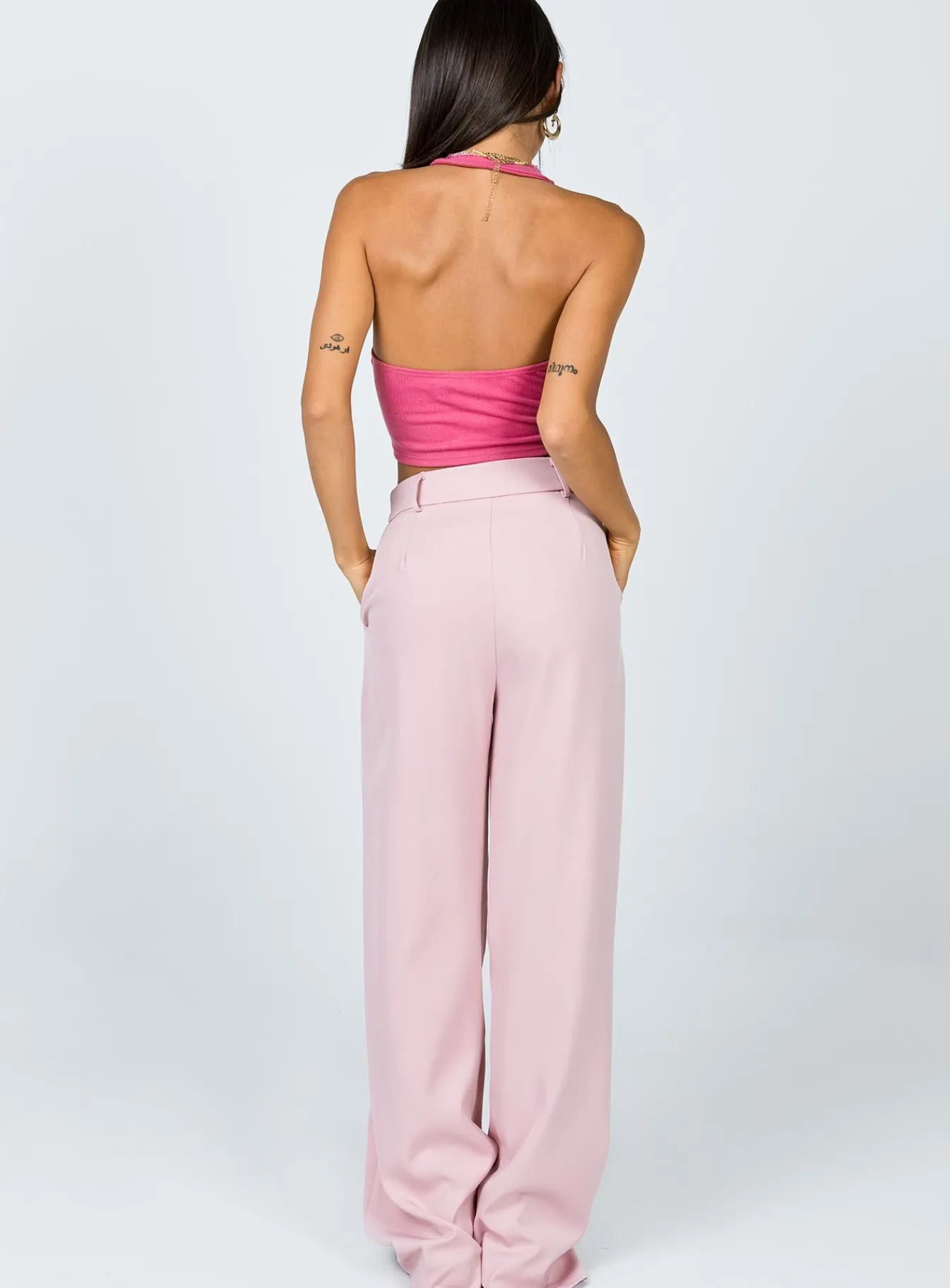 Princess Polly Archer Pants Pink Outlet