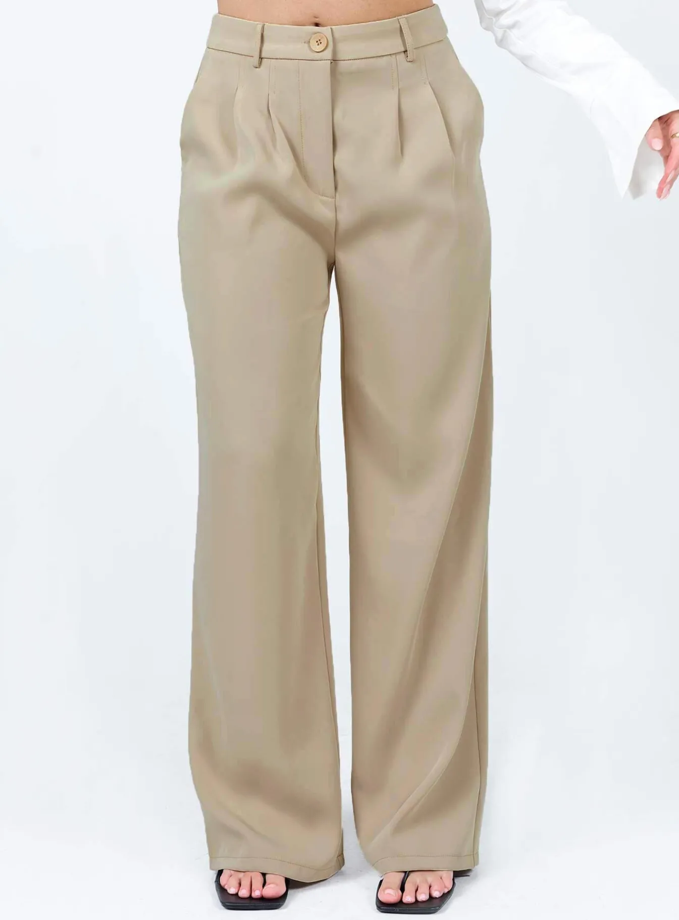 Princess Polly Archer Pants Taupe Flash Sale
