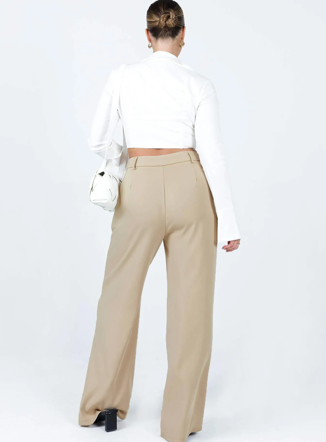 Princess Polly Archer Pants Taupe Flash Sale